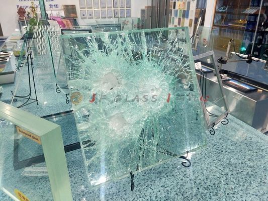 واجهة عرض الصوت عازلة 24 مم Ul752 زجاج مقاوم للرصاص