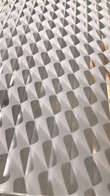 حتى السطح الفني SGCC 300x300mm الزجاج المنحوت بالرمل