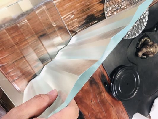 حتى السطح الفني SGCC 300x300mm الزجاج المنحوت بالرمل