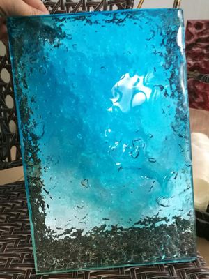 نافذة فرن تشكيل 1220x1830mm زجاج مصهور زخرفي