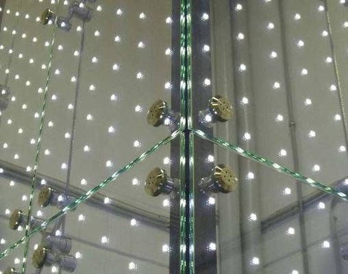 لا شوائب LED عازلة للصوت لوحات زجاجية مغلفة ITO