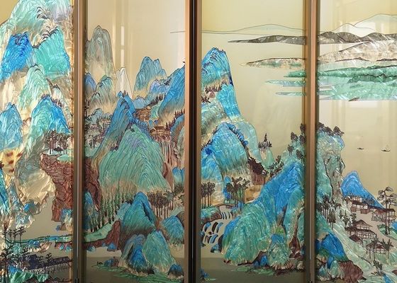 3D شاشة جدارية أنيقة 2440x1830mm الطلاء الزجاج Splashback