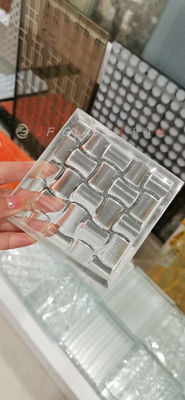 جدار التقسيم SGCC 12mm 3D قطع زجاجية مخصصة