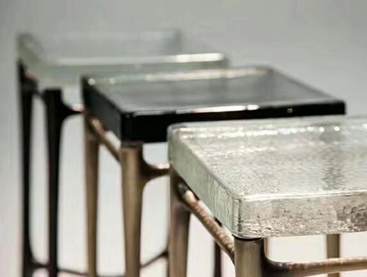 أثاث مسطح أنيق SGS Sandblast Sandblast زجاج منحوت