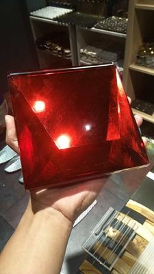 Suncatchers 3D Red Rose Ornaments K9 مصنوعات زجاجية ملونة