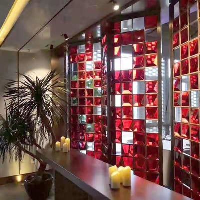 Suncatchers 3D Red Rose Ornaments K9 مصنوعات زجاجية ملونة